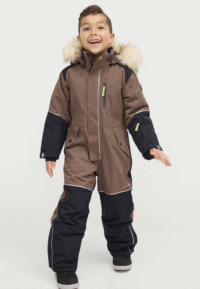 Áhkká OVERALL SOLID WASSERDICHT UND WATTIERT - Skioverall / Skidragter - braun