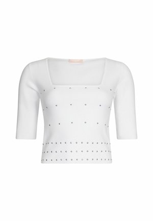 LIU JO WITH STUDS - Jumper - white