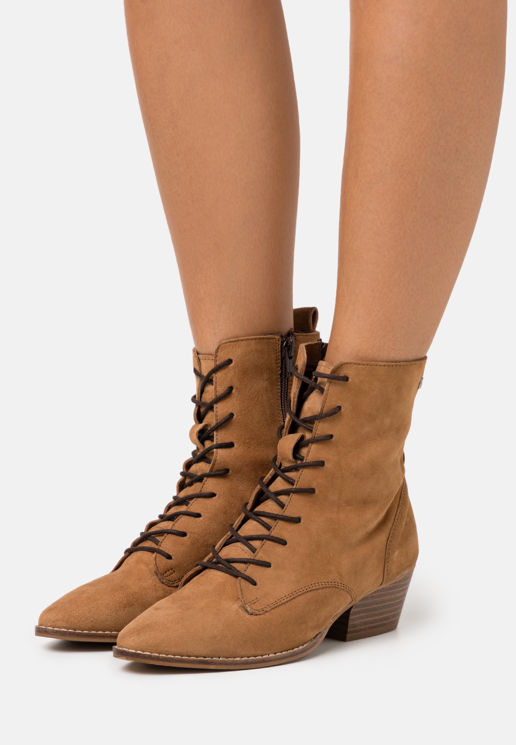Musse & Cloud BAVIERA Lace up ankle ankle boots cognac @ Zalando.co