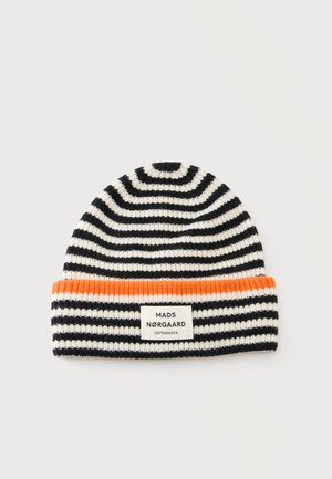Mads Nørgaard, ANJU - Плетена шапка - black/off-white