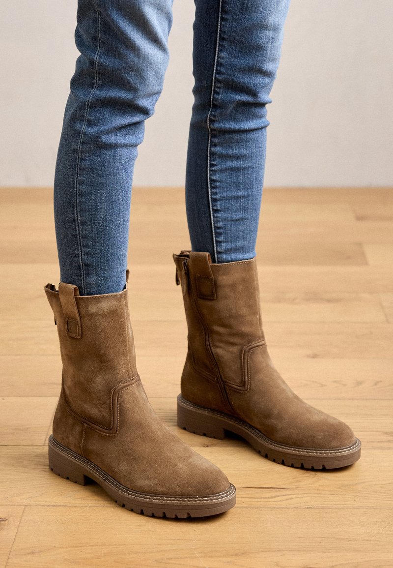 Tamaris Leder Stiefeletten Deichmann Yellow Stiefelette Gelb