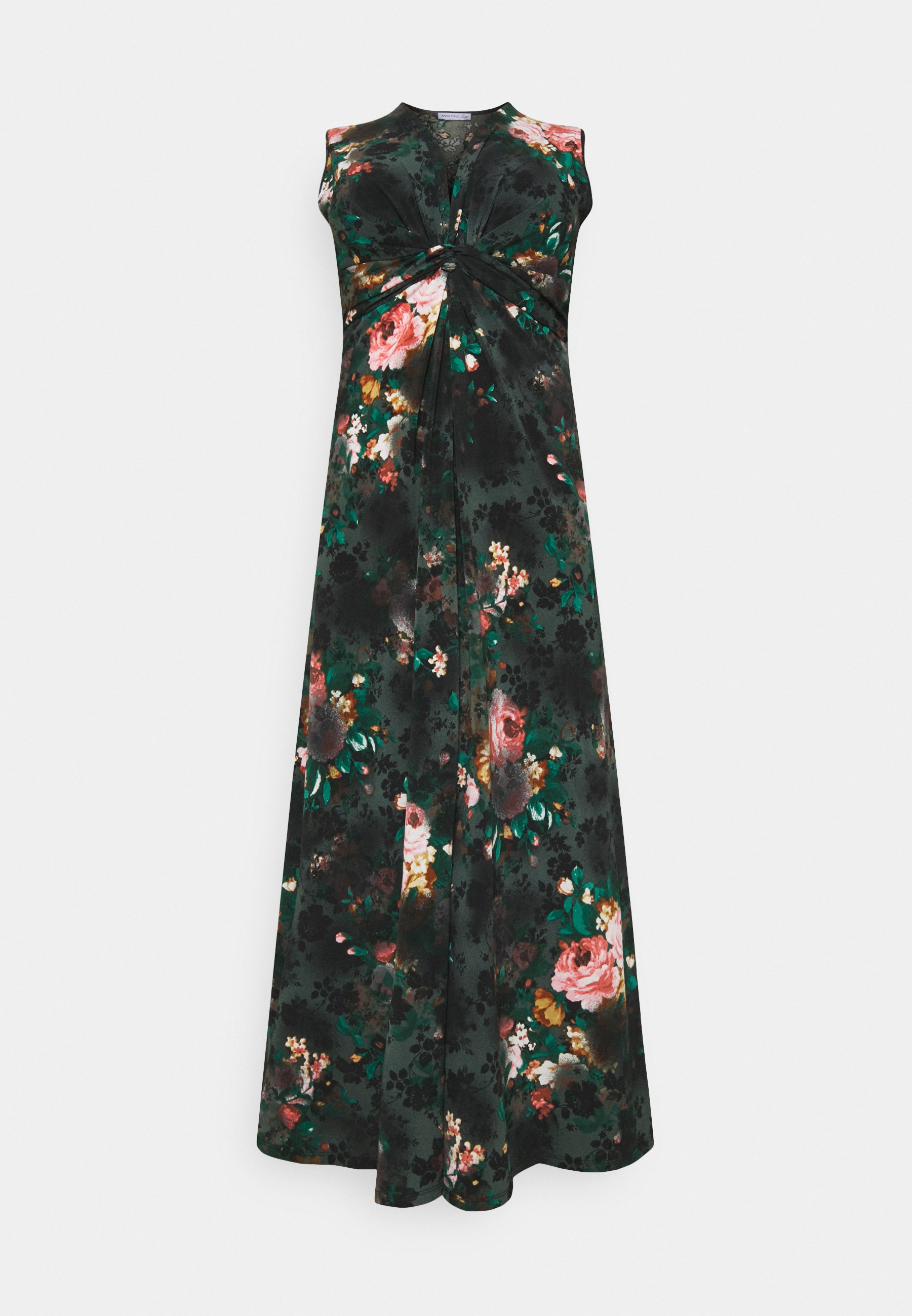 Anna Field Curvy Maxi dress - black/red/black - Zalando.ie