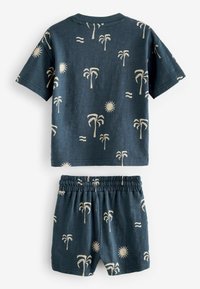 Next CHARACTER SET REGULAR FIT - Tracksuit bottoms - navy blue palms