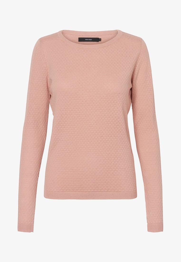 Vero Moda VMCARE STRUCTURE O-NECK Strickpullover misty rose