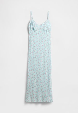 RUFFLE TRIM SLIP MAXI DRESS - Vestido largo - mint
