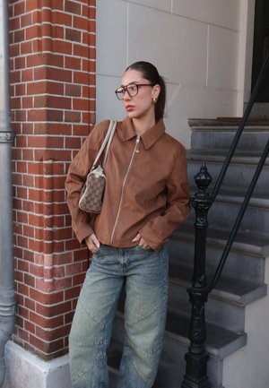 JJXX, JXRHEA - Veste en similicuir - cognac