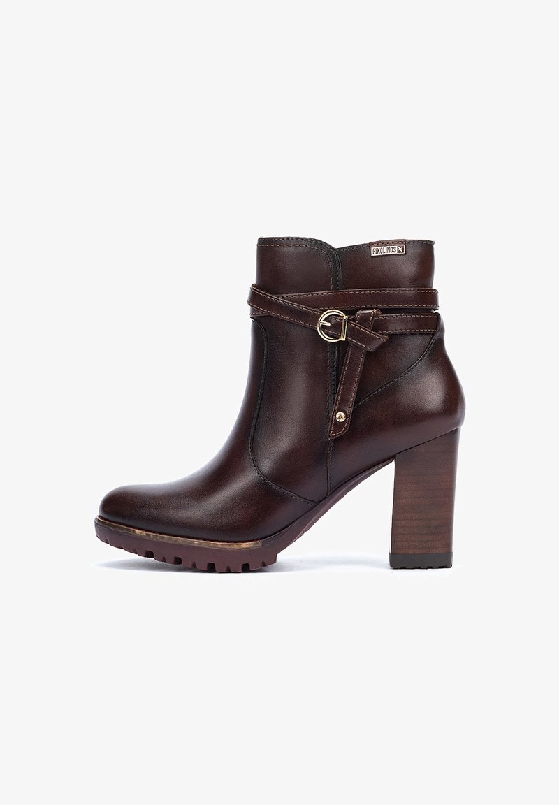 Pikolinos CONNELLY - Enkellaarsjes met plateauzool - dark brown