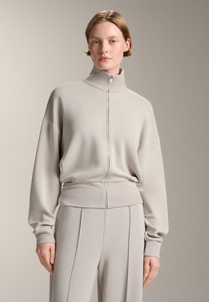 SOFT TOUCH HIGH COLLAR - Mikina so zipsom - mottled beige