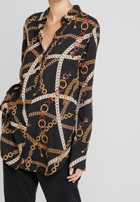 Taifun Hemdbluse - black