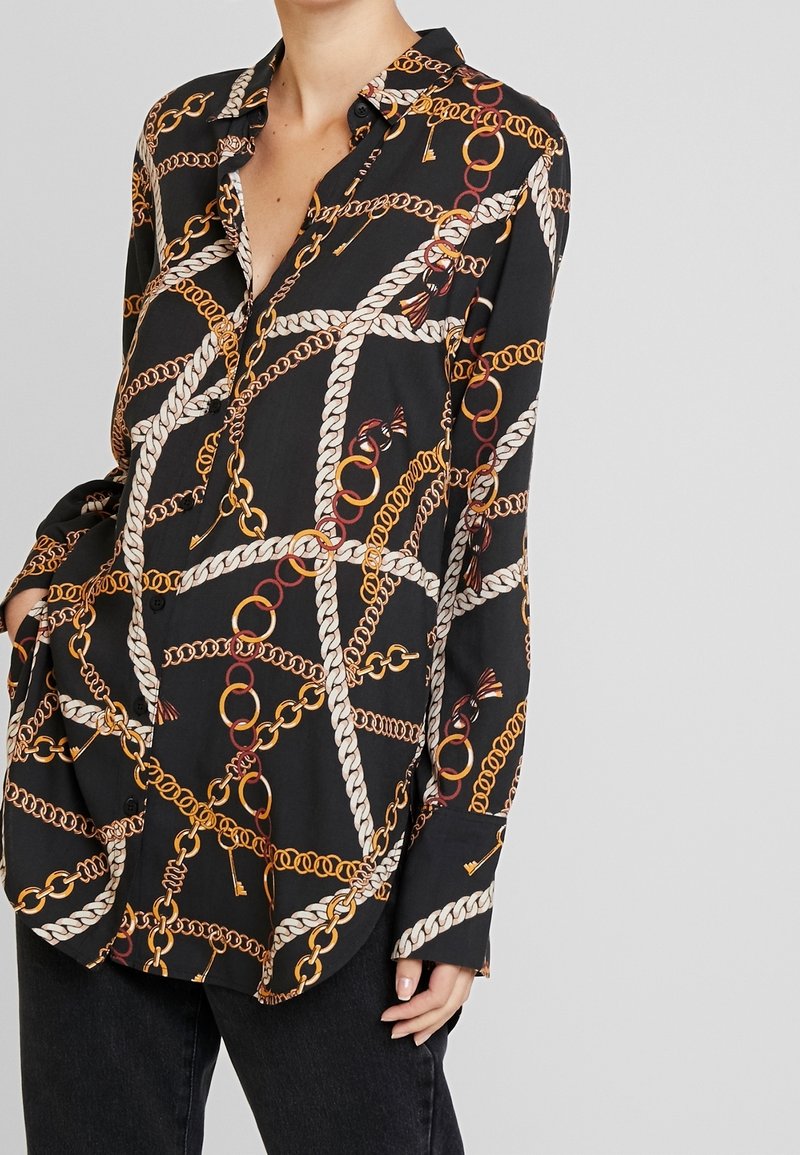 Taifun Hemdbluse - black