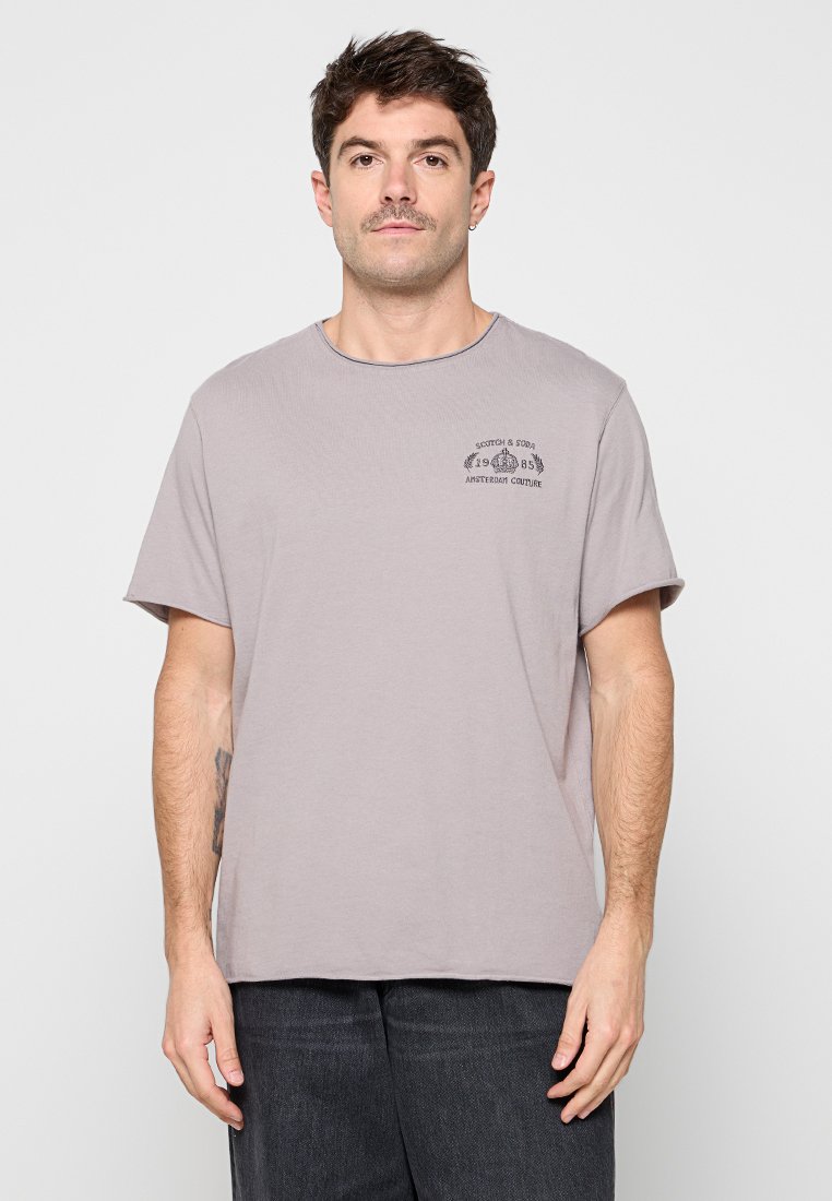 Scotch & Soda T-shirt basic grijs