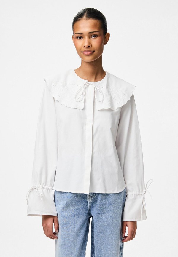 PCFETINA COLLAR SHIRT - Button-down blouse