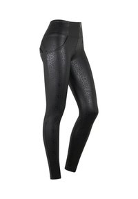 Freddy VITA ALTA  STAMPA LEOPARDATA - Pantalones - animalier allover black coated