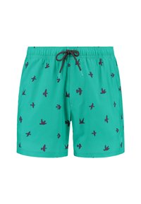 Shiwi STRETCH BIRDS - Swimming shorts - blue lagoon mini birds