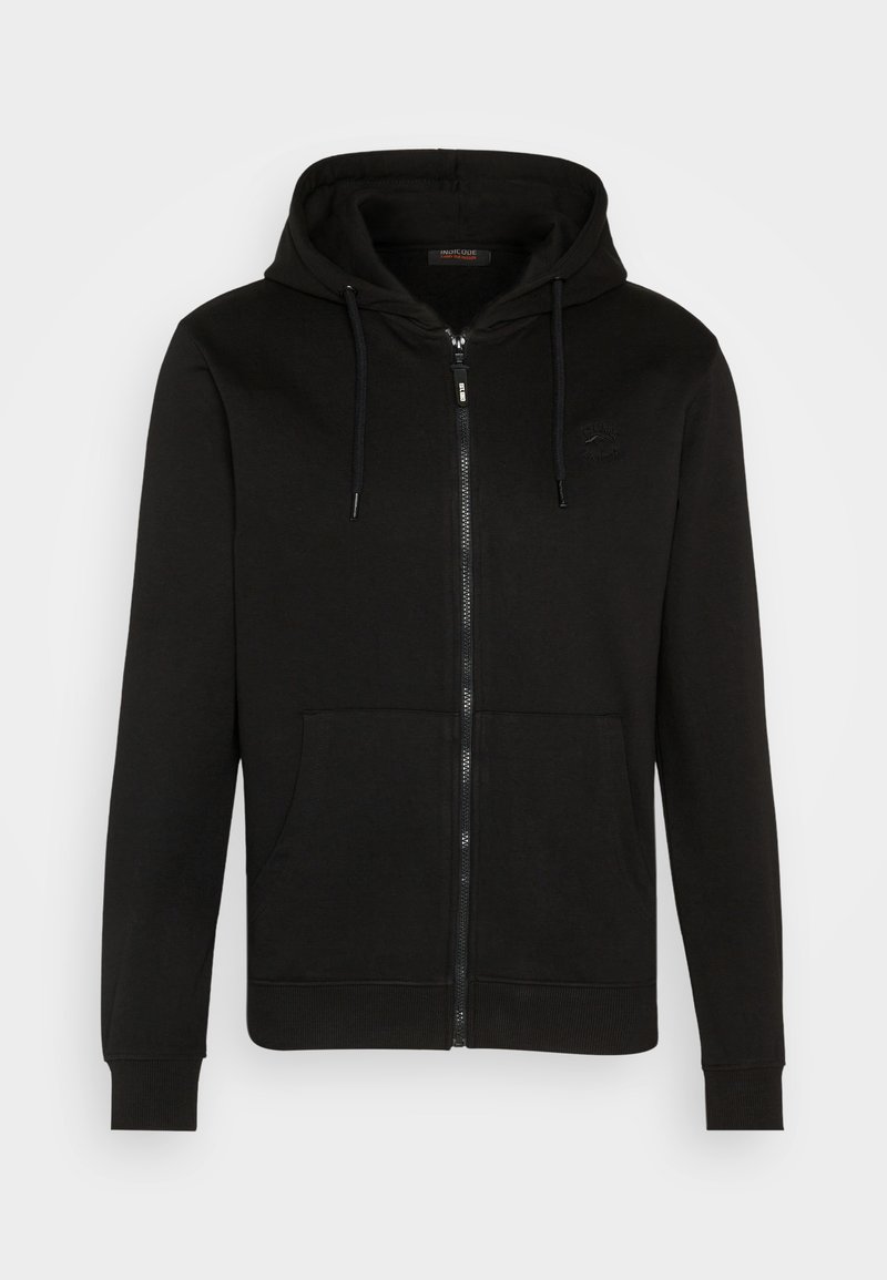 INDICODE JEANS Sweater met rits zwart INDICODE JEANS Sweater met rits zwart