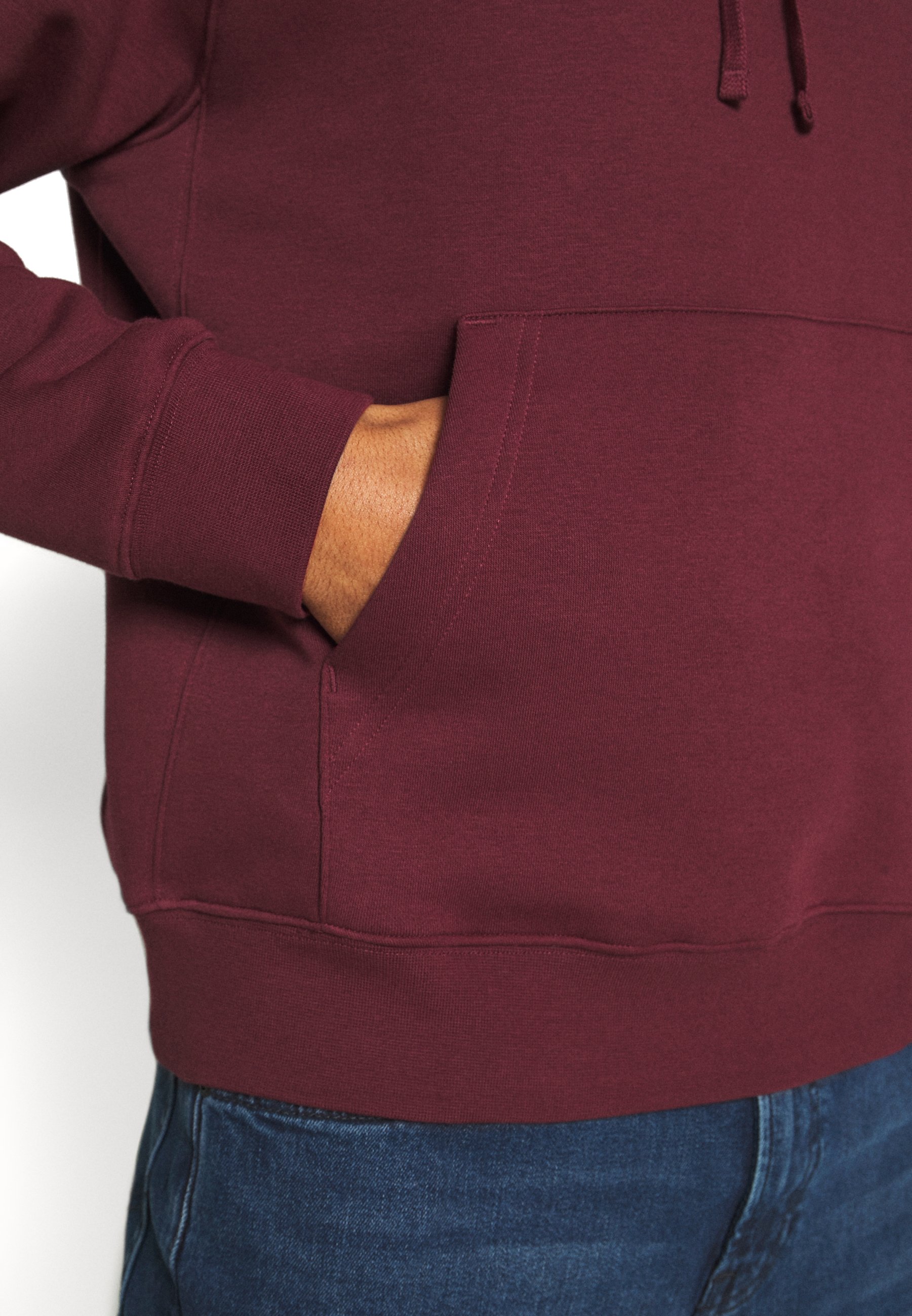 nike club hoodie maroon