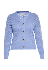 Strickjacke - taubenblau