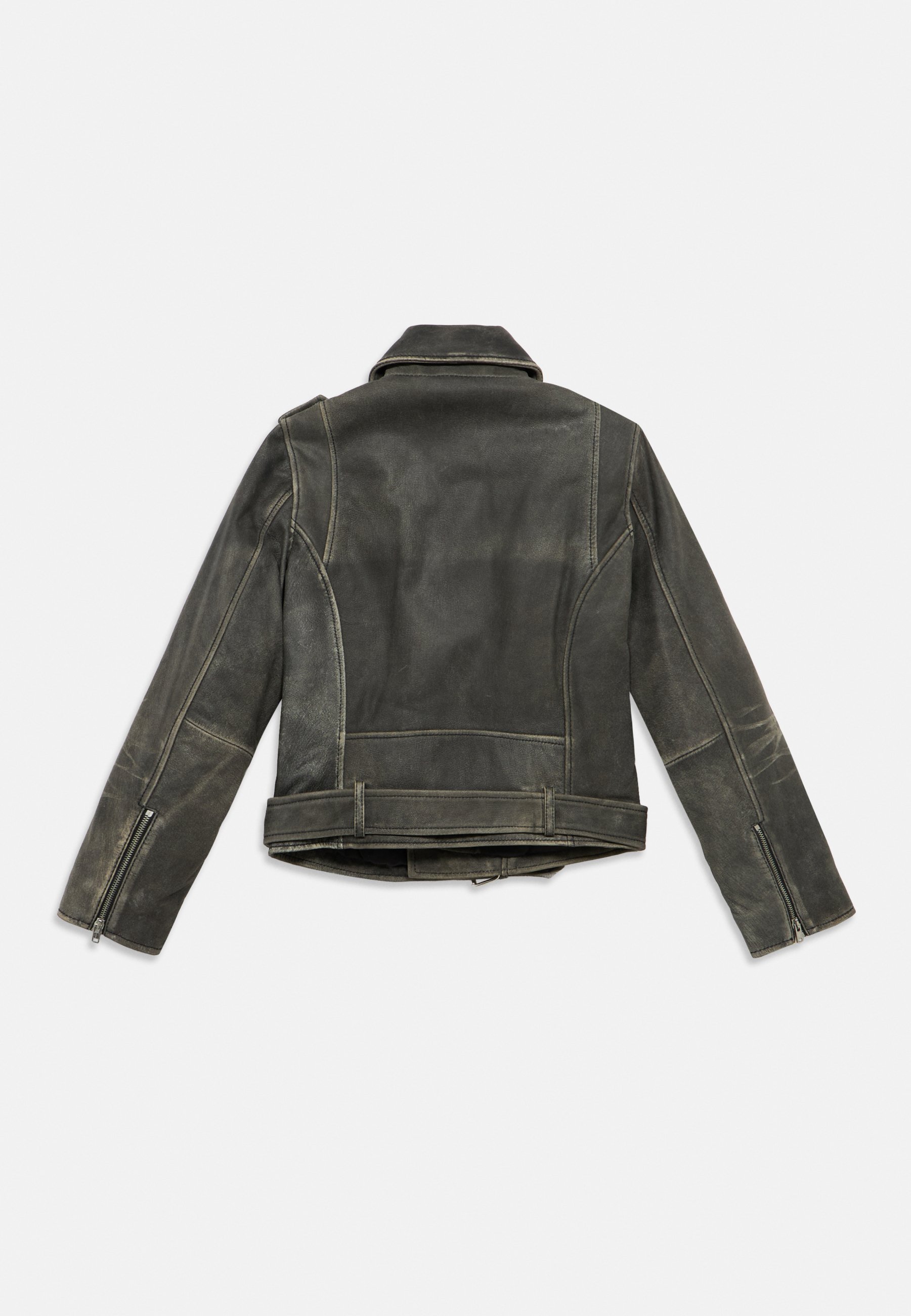 Marni UNISEX - Leather jacket - black - Zalando.co.uk