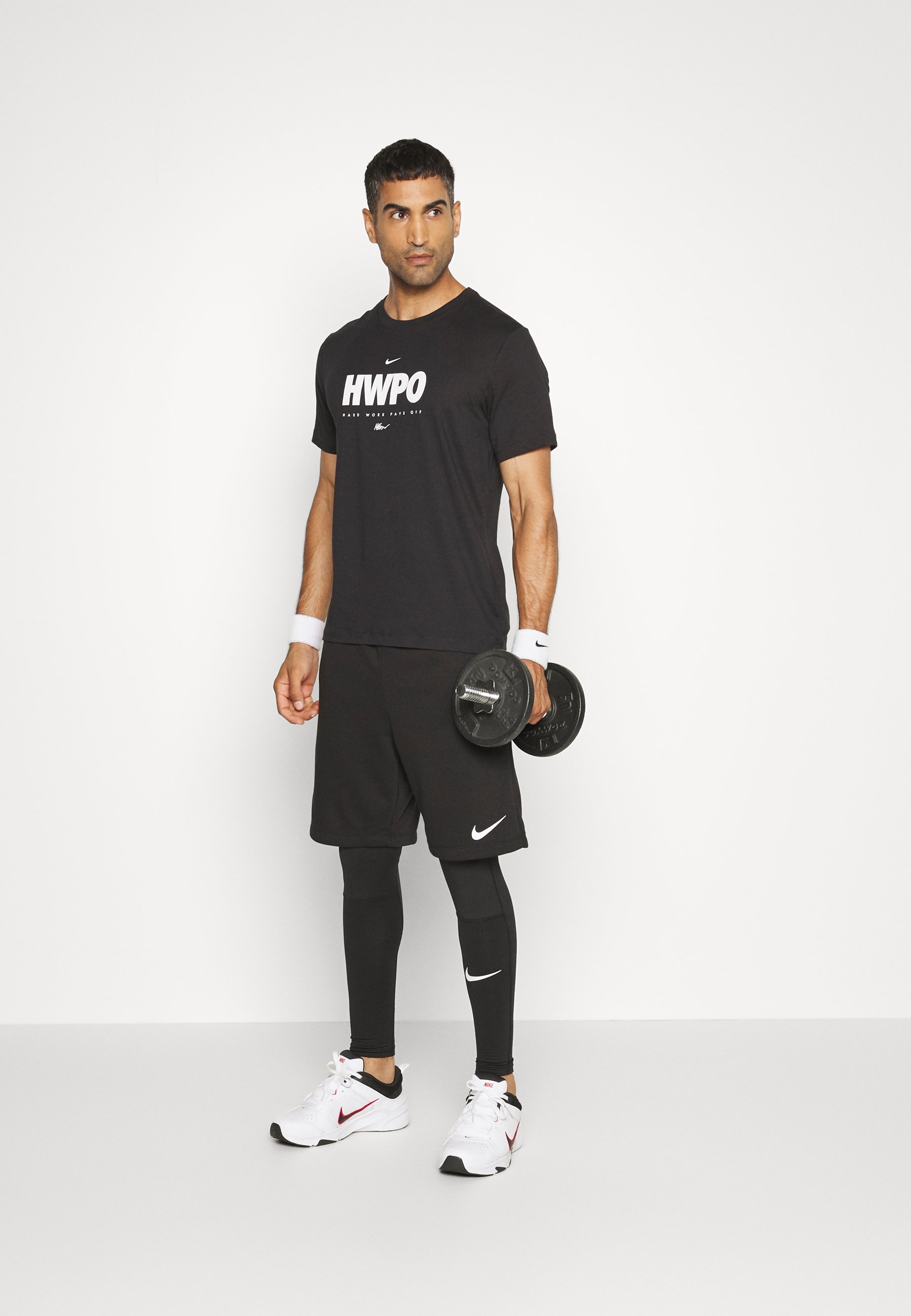 Nike Performance NIKE HWPO TEE - Sport T-shirt - black/zwart - Zalando.nl