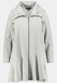 Ulla Popken – Felpa Donna In Cotone Biologico, Con Cappuccio Coulisse E Chiusura A Bottoni, Tasche Laterali, Maniche Lunghe