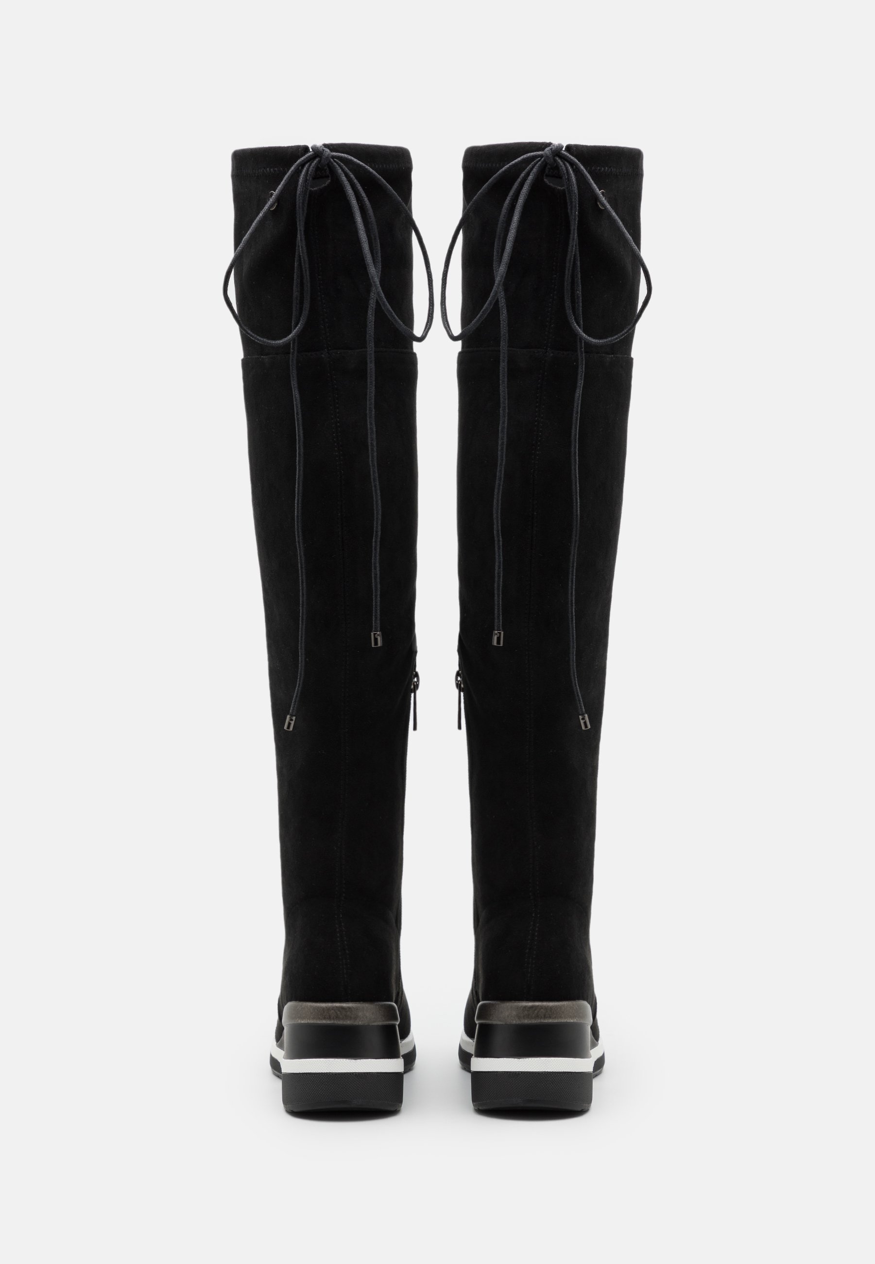 XTI Botas mosqueteras - black/negro - Zalando.es