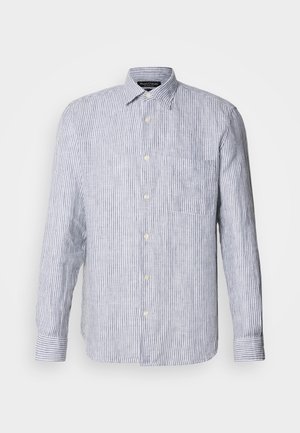 Marc O'Polo KENT COLLAR LONG SLEEVES ONE RECTANGULAR CHEST POCKET ROUND HEM - Shirt - multi/dark navy