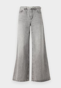 VMANNET WIDE BELT - Džinsi ar platām starām - medium grey denim