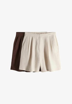 THE SET, 2 PACK - Shorts - cream brown