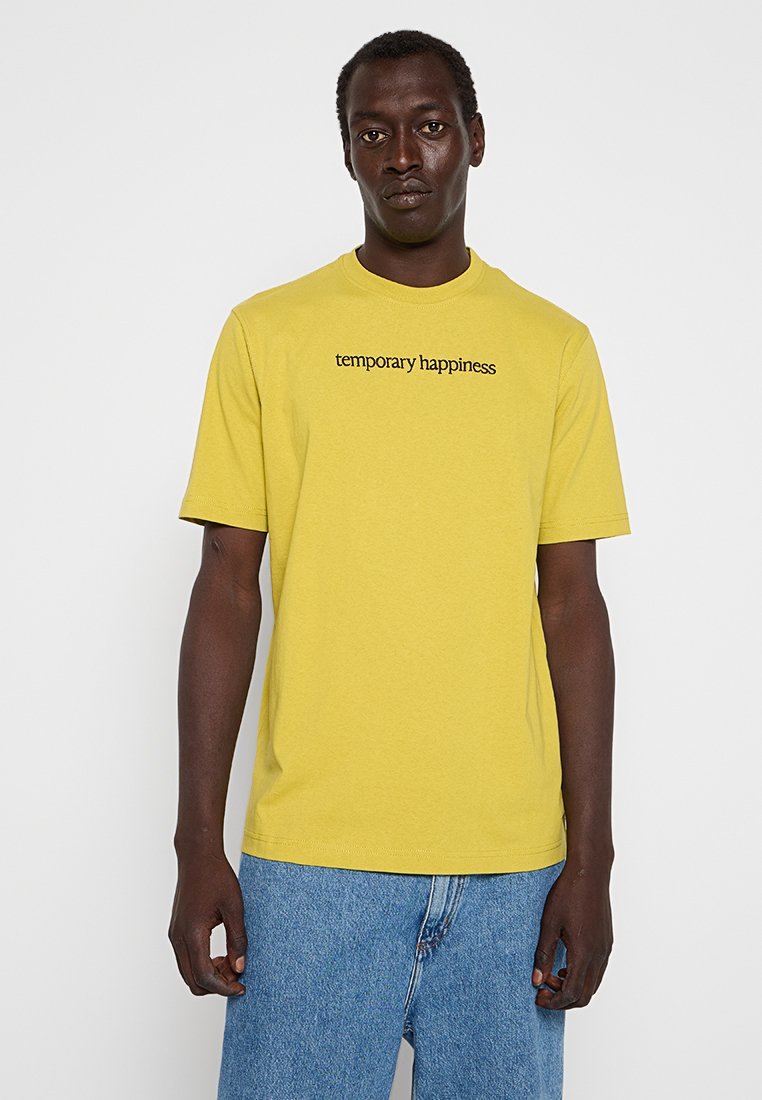 Diesel T-shirt print geel