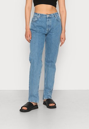 Calças de ganga de perna direita - light blue denim