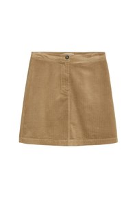 SPORTIVE DETAILS - sukňa v tvare A - soft mocca