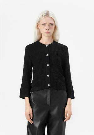 JDYJANNE O NECK CARDIGAN - Neuletakki - black
