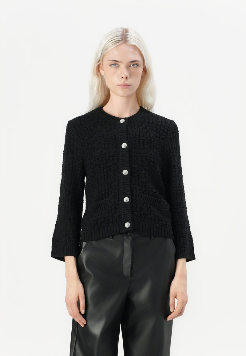 JDY JDYJANNE O NECK CARDIGAN - Cardigan - black