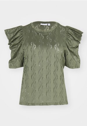 VILA VIFLORA - T-shirts med print - four leaf clover