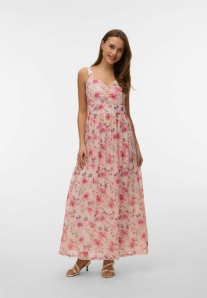 Vero Moda KLEID AWBLAIR LANGES KLEID - Maxikjole - coconut cream