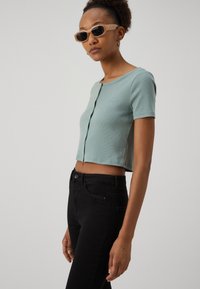 GAP CROPPED CREW - T-shirts print - sage