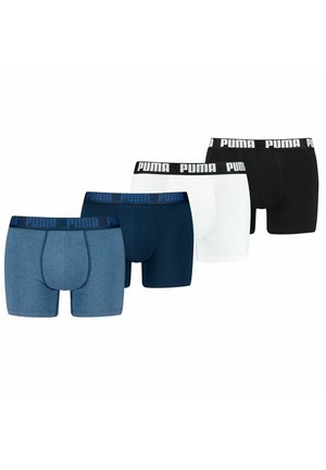 Puma MEN EVERYDAY 4 PACK  - Boxer briefs - denim schwarz weiß