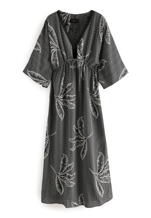 Maxi ruha - black white