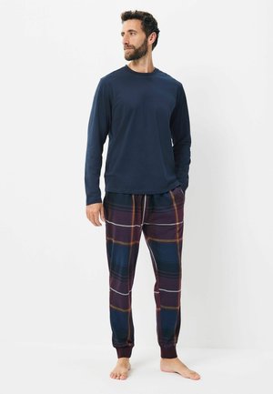 REGULAR FIT - LONG SLEEVE CHECK CUFFED SET - Nachtwäsche Set - red