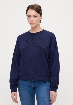 LOGO WEDGE CREW - Sweatshirt - navy