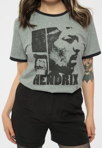 Paradiso Clothing JIMI HENDRIX LET ME LIVE RINGER - Print T-shirt - grey