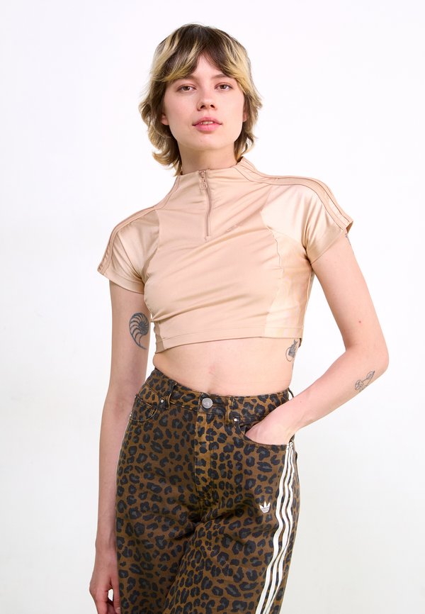 ZIP  - Print T-shirt - ash pearl3