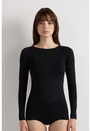 Intimissimi ULTRALIGHT BOAT NECK - Longsleeve - black