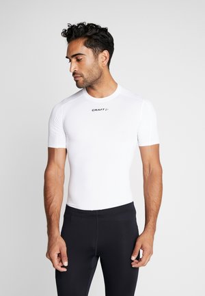 PRO CONTROL COMPRESSION TEE - T-shirt imprimé - white