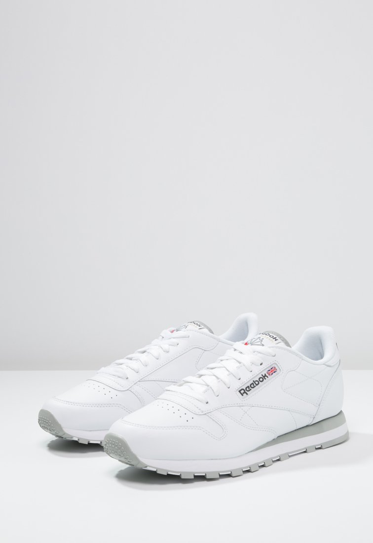 novedad Vibrar fuegos artificiales Reebok Classic CLASSIC LEATHER LOW-CUT DESIGN SHOES - Zapatillas - white/light  grey/blanco - Zalando.es