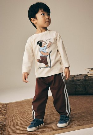 Next, REGULAR FIT - BARREL PULL ON TROUSERS . - Nohavice - burgundy red