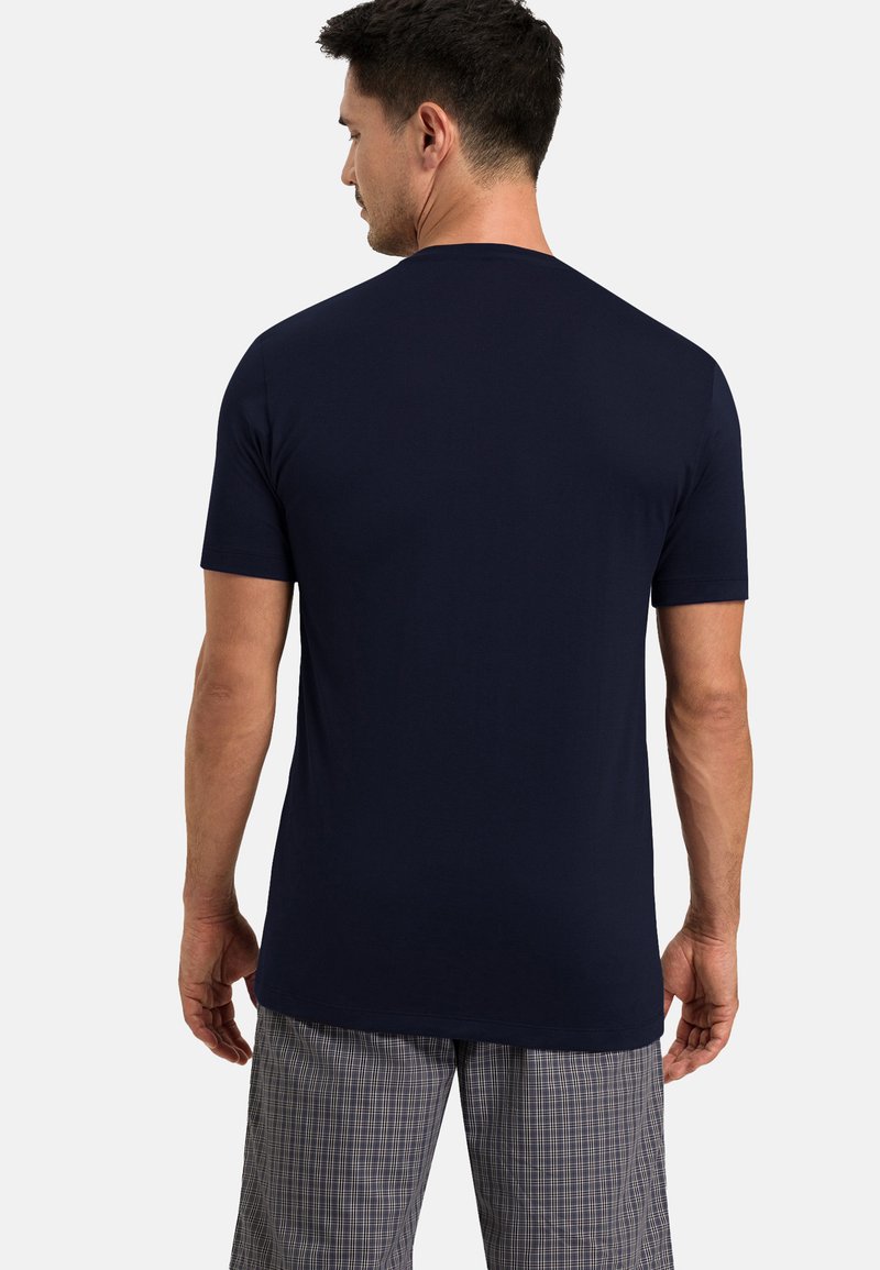 Herren Pyjamas | Hanro Nachtwäsche Shirt dunkelblau - KD88472 Herren Pyjamas | Hanro Nachtwäsche Shirt dunkelblau - KD88472