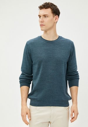 CREW NECK  LONG SLEEVE. - Jersey de punto - blue