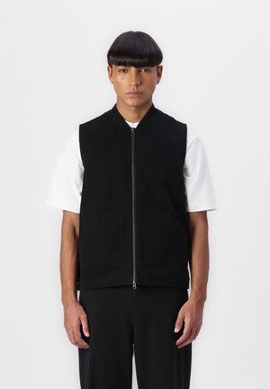 WORK UNISEX - Waistcoat - washed black