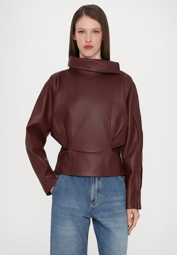 DOLMAN SLEEVE - Long sleeved top - bordeaux4